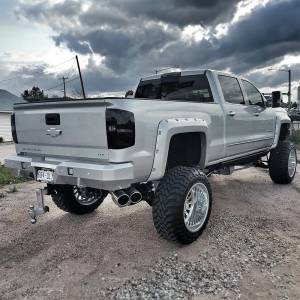 Fusion Bumpers - Fusion Bumpers 14181500GMRB Standard Rear Bumper for GMC Sierra and Chevy Silverado 1500 2014-2018 - Image 2