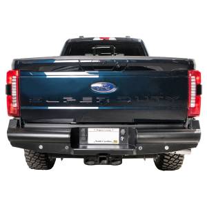 Fab Fours FS23-U5950-1 Black Steel Elite Rear Bumper for Ford F-250/F-350 2023-2024