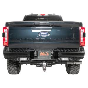 Fab Fours FS23-T5950-1 Black Steel Rear Bumper for Ford F-250/F-350 2023-2024