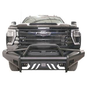 Fab Fours CH24-Q6162-1 Black Steel Elite Front Bumper with Pre-Runner Guard for Chevy Silverado 2500HD/3500 2024