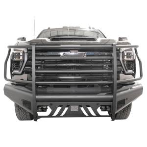 Fab Fours CH24-Q6160-1 Black Steel Elite Front Bumper with Full Guard for Chevy Silverado 2500HD/3500 2024