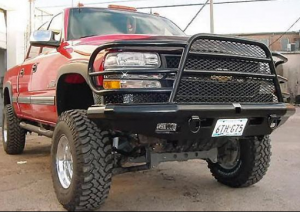 Bumpers by Style - Grille Guard Bumper - Tough Country Deluxe Front Bumper