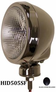 Eagle Eye Lights HID505SF 4 31/32" Stainless Steel 35W Internal Ballast HID Flood Clear Round HID Off Road Light with ABS Cover Each