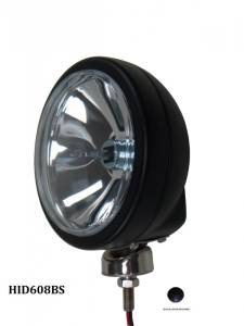 Eagle Eye Lights HID608BS 6 3/16" Black 35W Internal Ballast HID Spot Clear Round HID Off Road Light with ABS Cover Each
