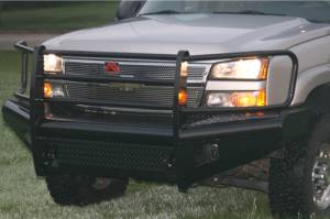 Truck Bumpers - Fab Fours Black Steel - Chevy Silverado 2500HD/3500 2003-2006