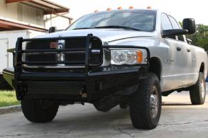 Truck Bumpers - Fab Fours Black Steel - Dodge RAM 2500/3500 2003-2005