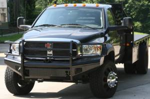 Truck Bumpers - Fab Fours Black Steel - Dodge RAM 2500/3500 2006-2009
